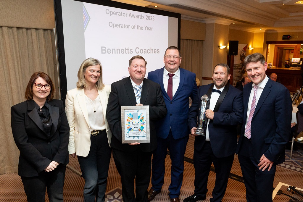 Photo of award winning operators at National Express Operator Awards